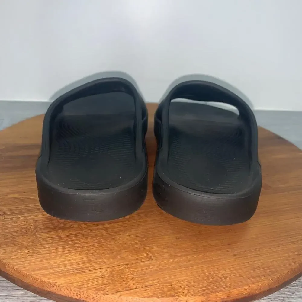OOFOS OOahh Sport Slide Recovery Sandals Black Mens Size 4 Womens Sz 6 Comfort